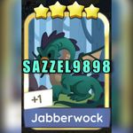 Jabberwock 🌟🌟🌟🌟Golden Blitz Sticker monopoly_go FAST SENDING✅