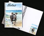 Staffordshire Bull Terrier Dog Notebook/Notepad + small image on every page