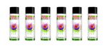 Pro Range / MP 500ml GLOSS BLACK Acrylic Quick Dry Aerosol Spray Paint x 6 cans