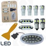LED Interior Light kit in White for Freelander 2 (9pc) upgrade lamp bulbs