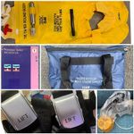 Airline safety demonstration kit in bag