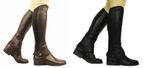SAXON EQUI LEATHER SHOW GAITERS HORSE RIDING *ADULTS* HALF CHAPS