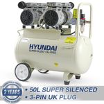 Hyundai Electric Air Compressor 1500W 50L LOW NOISE 2.5hp 11CFM 118psi Oil Free