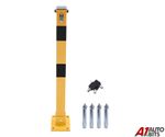 Yellow Car Parking Space Lock Bollard Driveway Security Posts Foldable 620mm