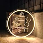 Coffee Neon Led Sign Cafe Restaurant Business Home Bar Kitchen Gift