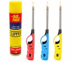 Refillable BBQ Lighter Clipper Gas Fuel Long Reach Kitchen Camping Durable Set