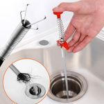 4 Claw Drain Cleaning Tool Flexible Grabber Hair Remover Sink Toilet Blockage