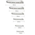 STEEL BROOCH BACK PINS 15mm 20mm 25mm 30mm 35mm 38mm & 40mm BAR PIN BADGE CL2