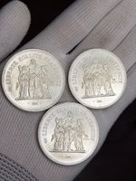 Set Coin 50 Francs 1974/1878/1980 France