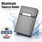 Cigarette Case Storage Container Aluminum Tobacco Holder Cigarette Pocket Box UK