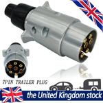 Heavy Duty Electric Trailer Towing Plug Wiring 12V 7 Pin Connector Socket Towbar