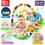 GYM PLAY MAT BABY NEWBORN KID 3 IN1 FITNESS MUSIC LAY FUN PIANO MUSIC KID GIFT