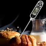 Digital Food Thermometer with LCD Display - Meat, BBQ & Kitchen Cooking