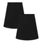 Girls Skorts 2 Pack PE Games School Uniform 2 in 1 Shorts Skirt 7 to 16 Years