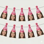 Personalised Face Photo Banner 30th Birthday Party Decor Hen Stag Celebration