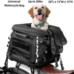 Universal Pet Dog Cat Carrier Motorcycle Luggage Rack Storage Travel Bag Black
