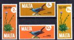 Malta 1971 Plants and Birds of Malta Set SG456 - SG459 Unmounted Mint MNH