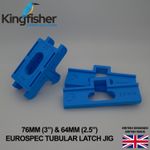 Tubular Door Latch Jig Kit Router Template for Euro-Spec 64mm & 76mm Latches