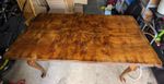 Nineteenth Century Solid Walnut Table And Matching Chairs