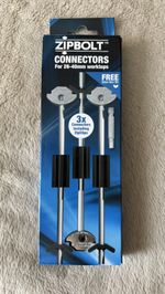 Zipbolt worktop connectors - pack of 3 connectors 26-40mm