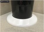 Toilet Soil Pipe Cover / Collar in White - 110mm