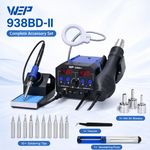 WEP  Digital  Soldering Station 2in1 Soldering Iron Hot Air Rework Tool Set