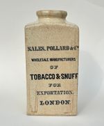 Genuine Antique Early Tobacco Snuff  Jar 'SALES, POLLARD & Co. LONDON' C1850s