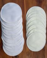 Reusable bamboo breast pads x 16 plus washbag - sold for charity