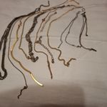 Mixed Silver Gold Costume Jewellery Tangled,Broken