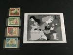 FRG PHOTO ESSAY 1965 486 FAIRY TALE GRIMM DESIGN RARE!! PIGEON PIGEON e2094