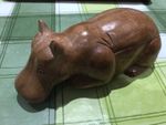 wooden carved Hippopotamus