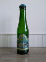 Vintage 70's  Babycham Large Green Glass Bottle Money Saving  Rare Label