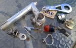 Vintage GB Alloy Bicycle Stem & Various Mixed Bicycle Parts  Pictured Mixed Lot