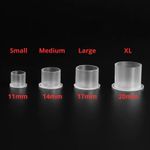 Ink Tattoo Cups Flat Base Pigment microblading pots caps makeup 10, 25, 50pcs UK