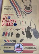 Everton v Manchester United - FA Charity Shield Programme - 10th August 1985