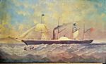 Transition Paddle Steamer Sail 14 PRINTS 42x25cm Naive Vintage Folk Art Ltd Ed