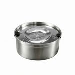 Stainless Steel Pet Bowl with Floating Insert No Spill for Messy Drinkers