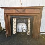 Antique Edwardian Wooden Fireplace Surround Period Feature – Reclaimed
