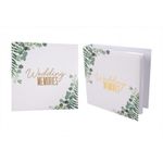 Wedding Photo Album Eucalyptus Gold And Green Design Elegant 200 Photos 6"x4" 