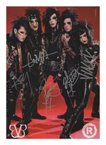 BLACK VEIL BRIDES ENTIRE GROUP AUTOGRAPHED SIGNED A4 POSTER PRINT