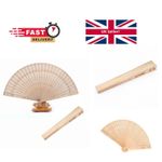 Wooden Fan - Scented Folding Hand Fan - 20cm Chinese Sandalwood Decor