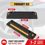 Wheel Stopper Heavy Duty Garage Parking Stop Assist Block Car Truck Rubber 2X