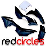 BSE SINGLE BOLT STYLE CRF110 PLASTICS SET BLACK fits CW WPB 140cc 160cc