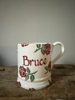 Emma Bridgewater Personalised 1/2 Pint Mug, Red Roses, Bruce