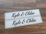 Custom Wedding Car Number Plates Bride Groom