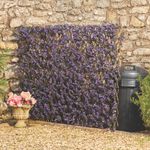 Expandable Artificial Lavender Hedge Trellis Garden Privacy Screen Panel 1X2M