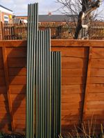 Easynets Plastic Coated 16mm diameter tubular steel garden canes.