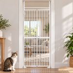 Taller Safety Pet Gate Easy Installation for Stairs/Room Adjustable Width&Height