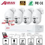 ANRAN 4K CCTV Security Camera System Audio 8CH Wired Night Vision Home Outdoor