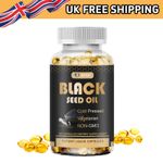 120 x Extra STRONG Cold Pressed 100% Pure Black Seed Oil Capsules 1000mg